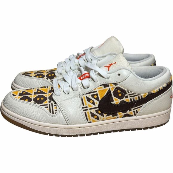 Air Jordan 1 Low Quai 54 2020 CZ4155-100 Sail Brown Mens 11.5 - Picture 7 of 8